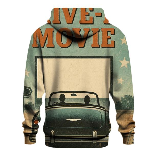 Weathered Drive In Movie Night Poster hoodie trends