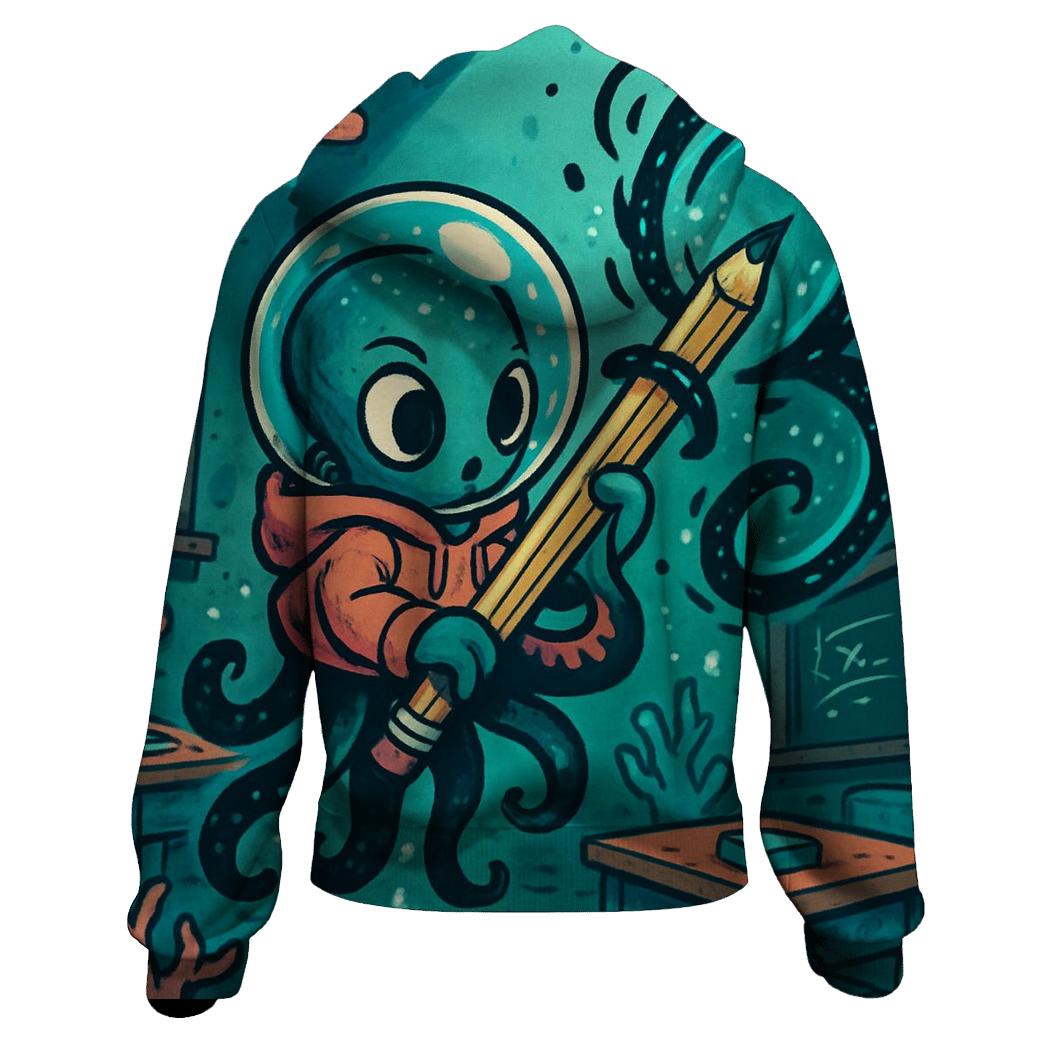 Bubble Helmet Kraken Sketchbook premium hoodies
