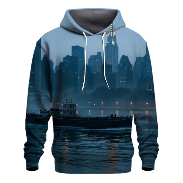 Pre Dawn East River Freight And Midtown Glow lightweight hoodies