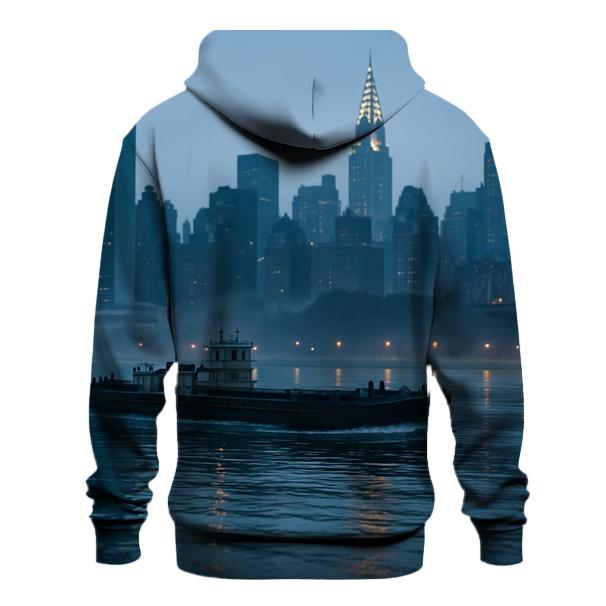 Pre Dawn East River Freight And Midtown Glow lightweight hoodies