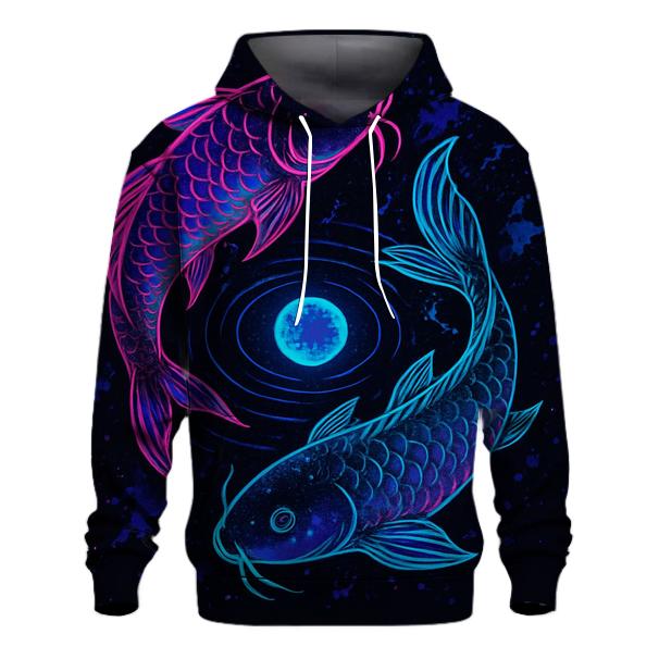 Cosmic Koi In Neon Ink hoodie designs