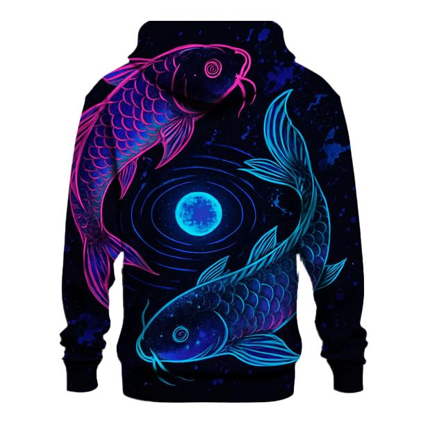 Cosmic Koi In Neon Ink hoodie designs
