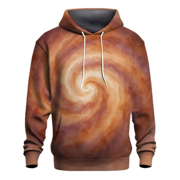 Latte Nebula Swirl zip-up hoodies