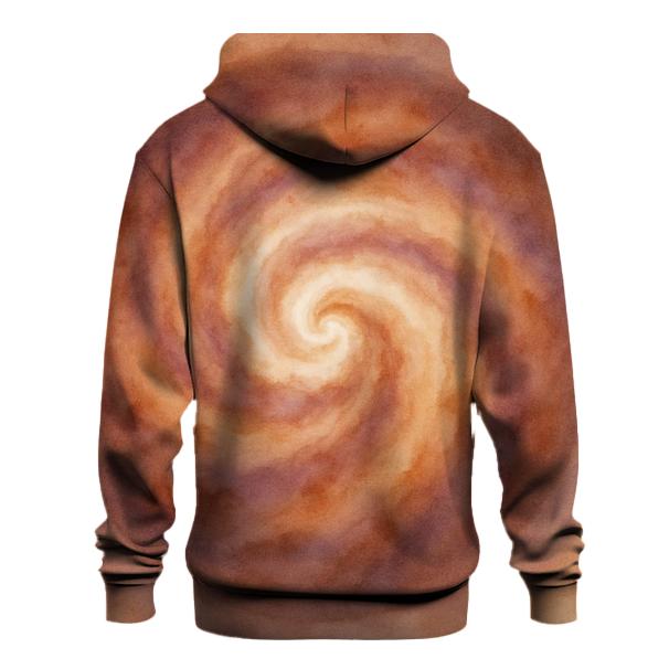 Latte Nebula Swirl zip-up hoodies