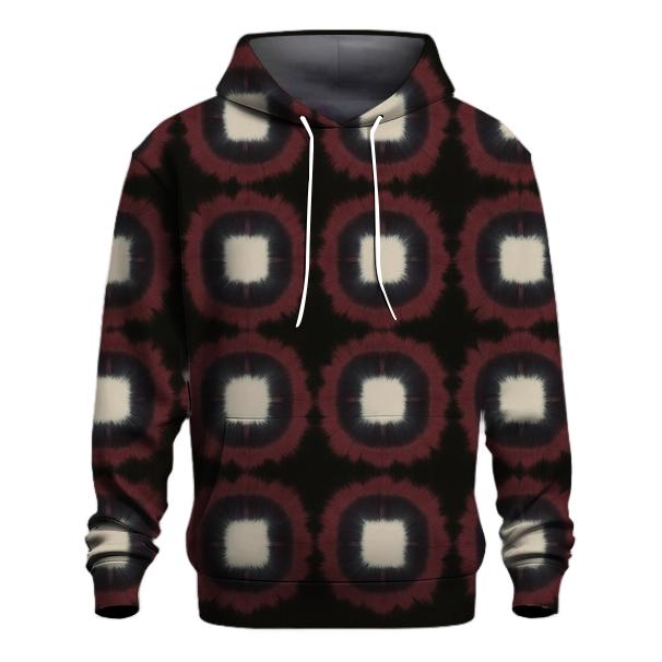 Itajime Eclipse Clamp Grid embroidered hoodies