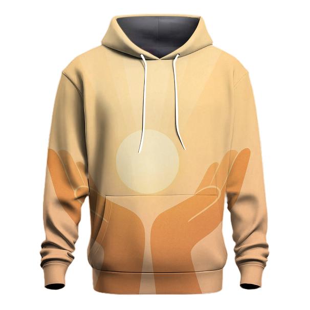 Hands Of Dawn Offering printed hoodies
