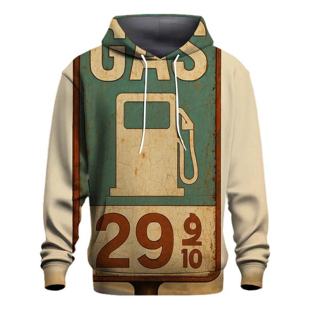 Distressed Desert Gas Station Sign pullover hoodies