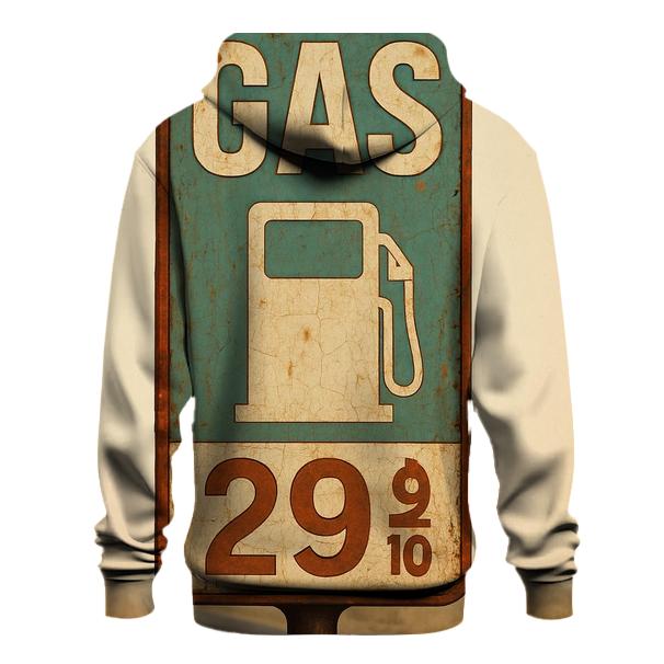Distressed Desert Gas Station Sign pullover hoodies