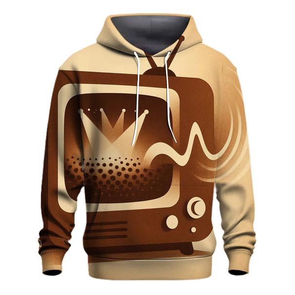 Retro TV Stage Portal graphic hoodies