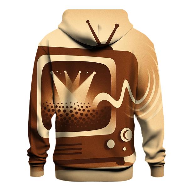 Retro TV Stage Portal graphic hoodies