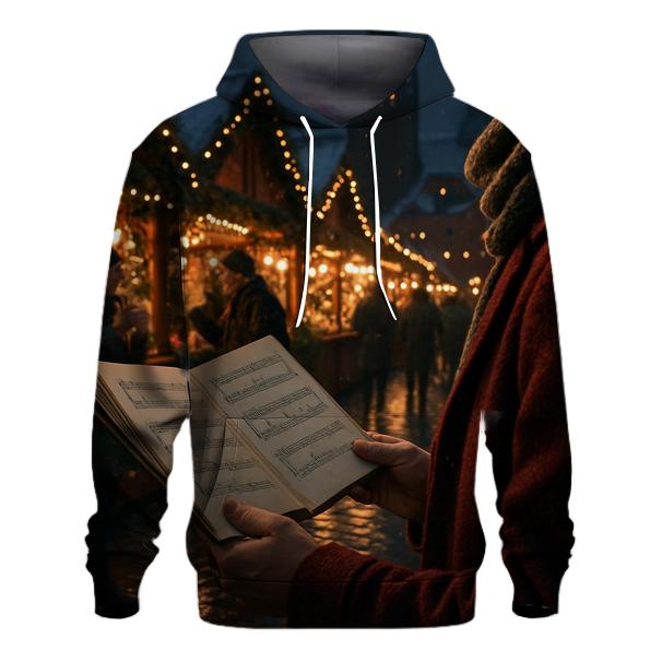Carols By Candlelit Market Stalls pullover hoodies