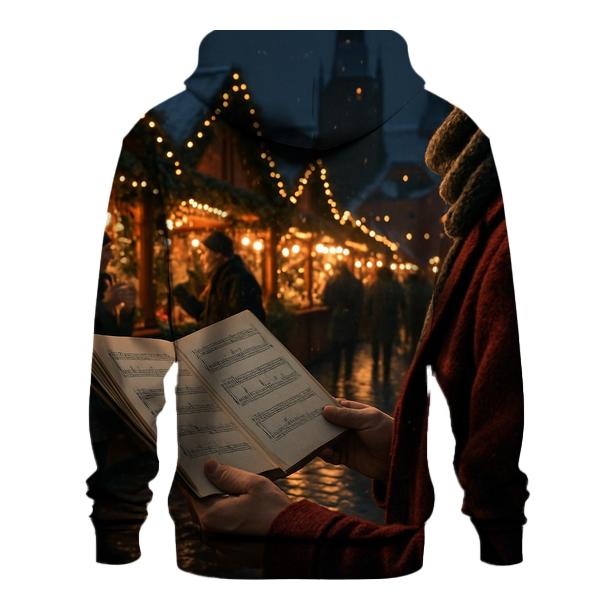 Carols By Candlelit Market Stalls pullover hoodies