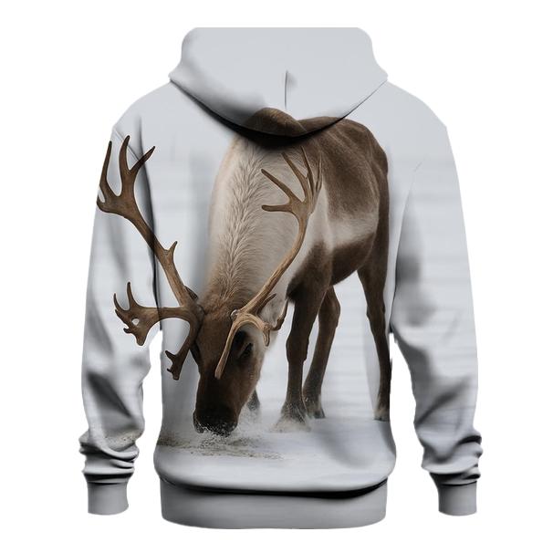 Tundra Antler Sweep Caribou pullover hoodies
