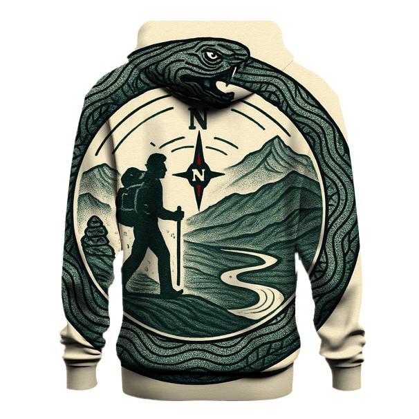 Ouroboros Of The Mountain Trail Map premium hoodies