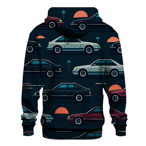 Chrome Sport Coupe Night Drive Icons embroidered hoodies