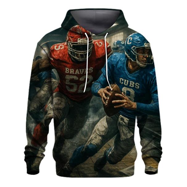 Subway Tunnel Blitz Braves Versus Cubs heavyweight hoodies