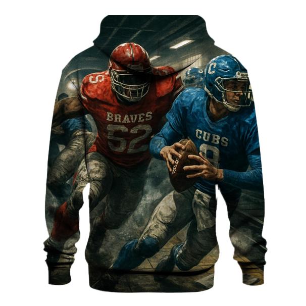 Subway Tunnel Blitz Braves Versus Cubs heavyweight hoodies