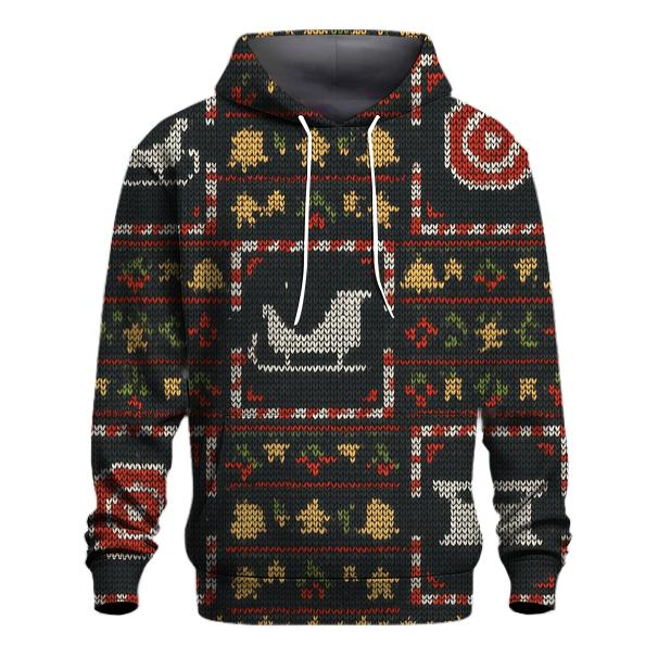 Sleigh Landing Pad Checker Design hoodie trends