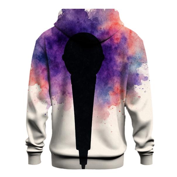 Microphone Nebula Bloom hoodie designs