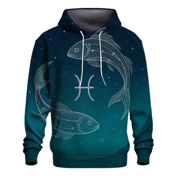Pisces Dream Sea Constellation Weave hoodies fashion