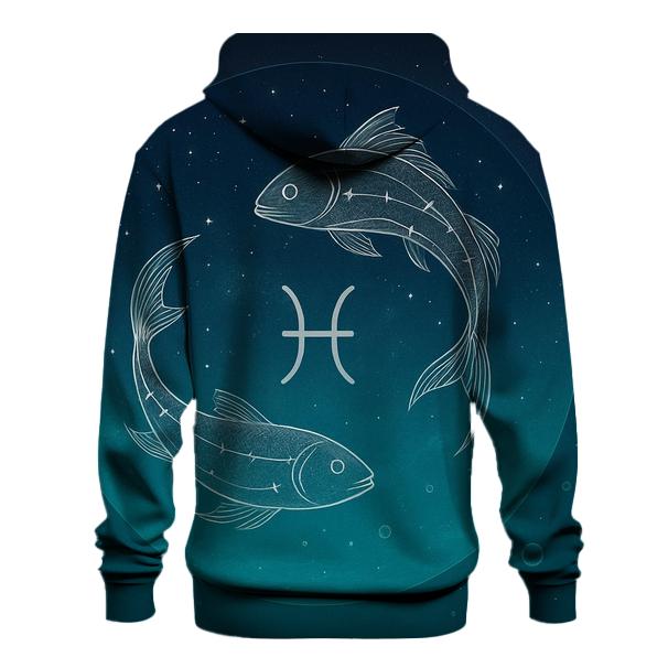 Pisces Dream Sea Constellation Weave hoodies fashion
