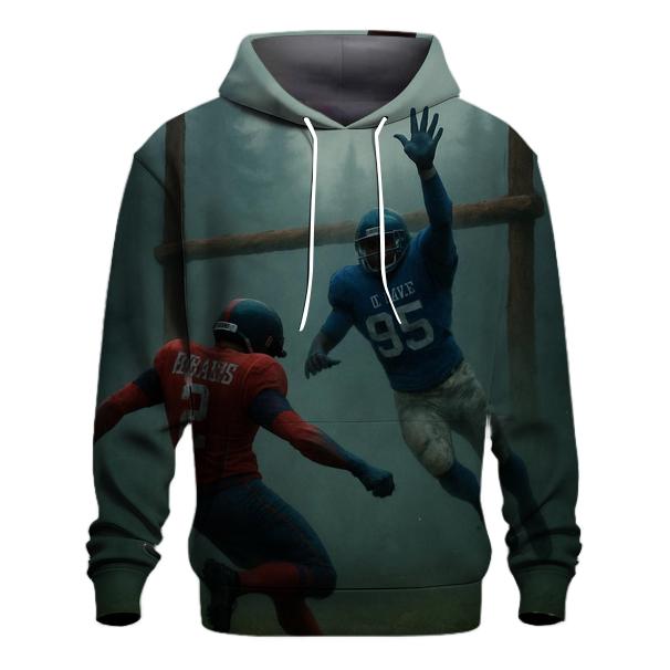 Forest Fog Goalpost Stand Braves Versus Cubs heavyweight hoodies