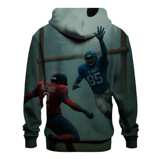 Forest Fog Goalpost Stand Braves Versus Cubs heavyweight hoodies