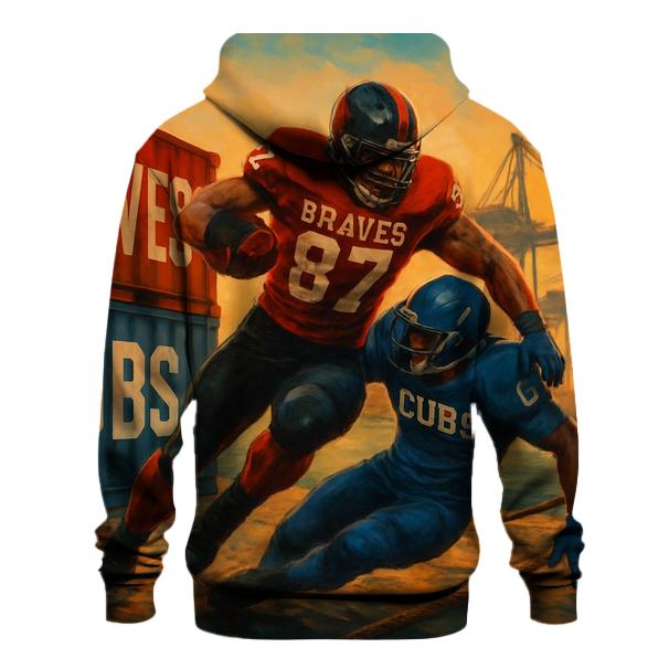 Harbor Crane Sideline Smash Braves Versus Cubs designer hoodies