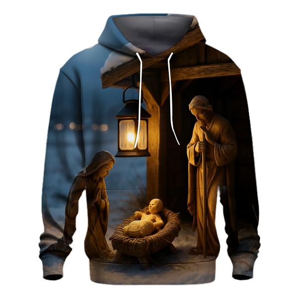 Silent Nativity By Moonlit Snow custom hoodies