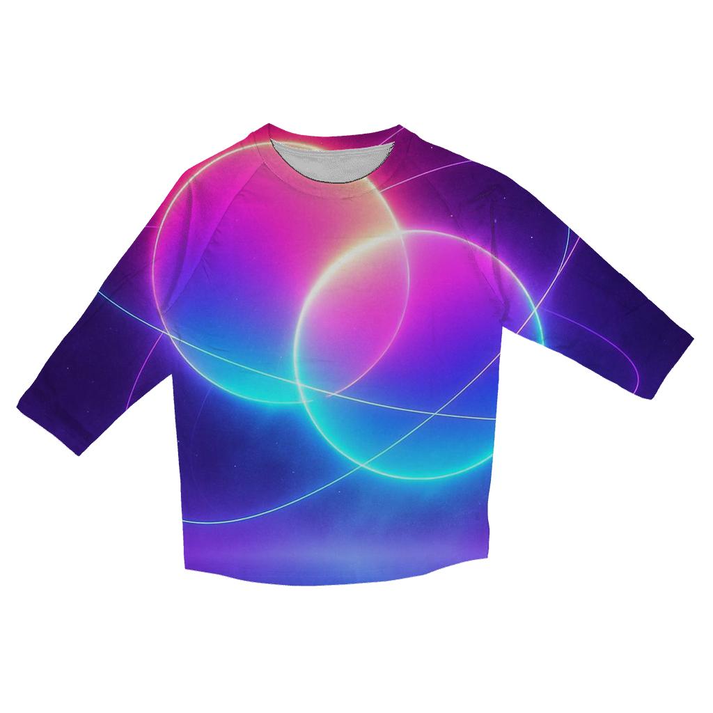 Neon Equinox Mirages printed three quarter sleeve shirts