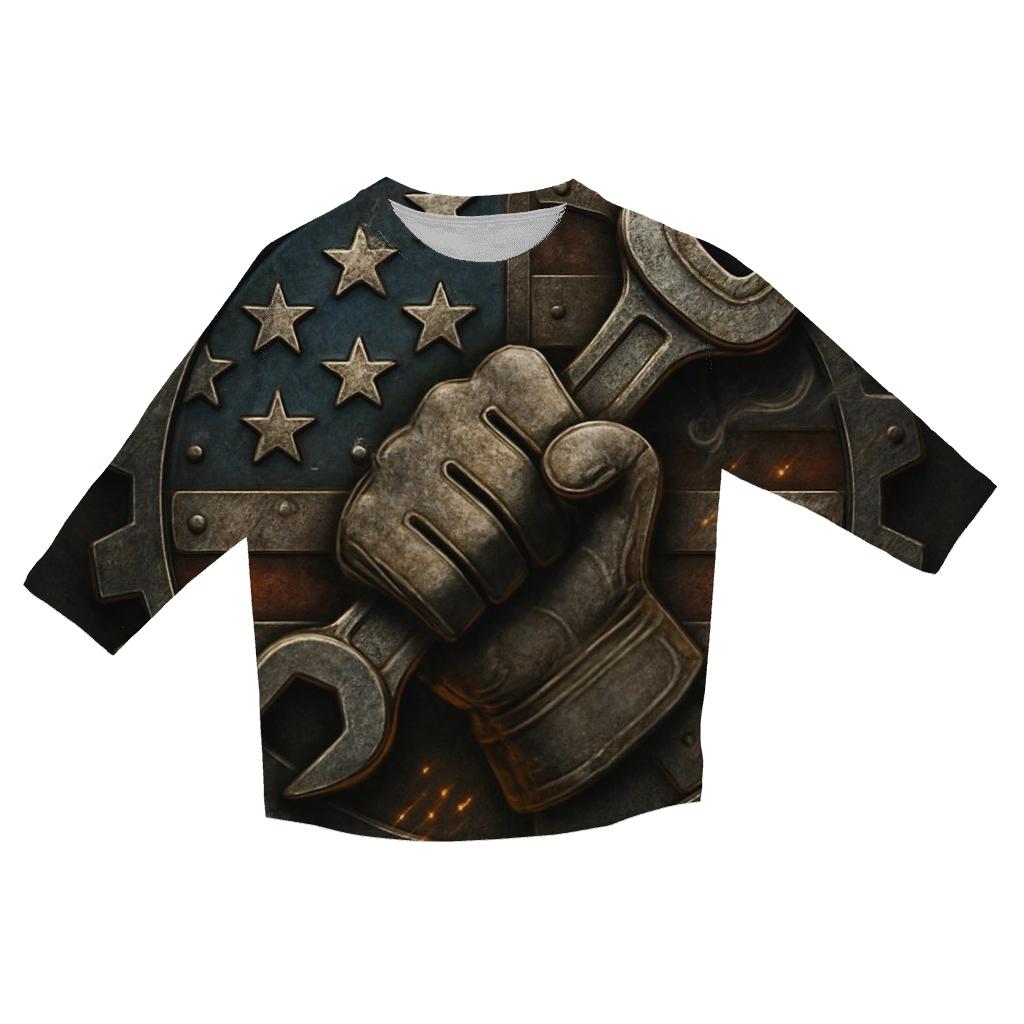 Rustbelt Gearwork Flag custom 3/4 sleeve shirts