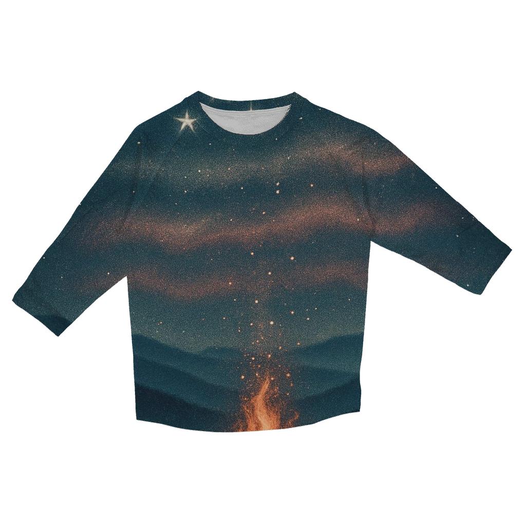 Appalachian Nightfire Flag fashion 3/4 sleeve shirts