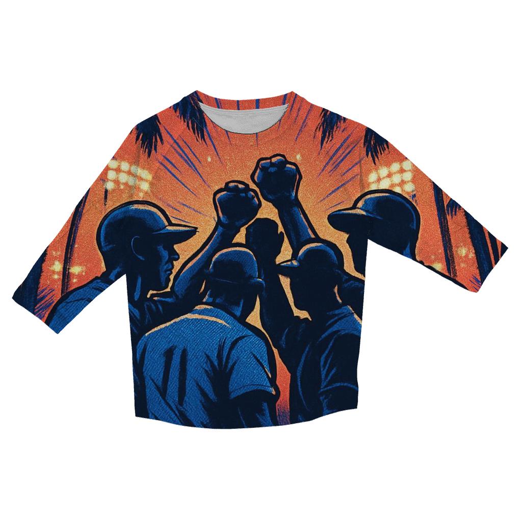 Palm Shadows Rally Charge stylish quarter sleeve tops