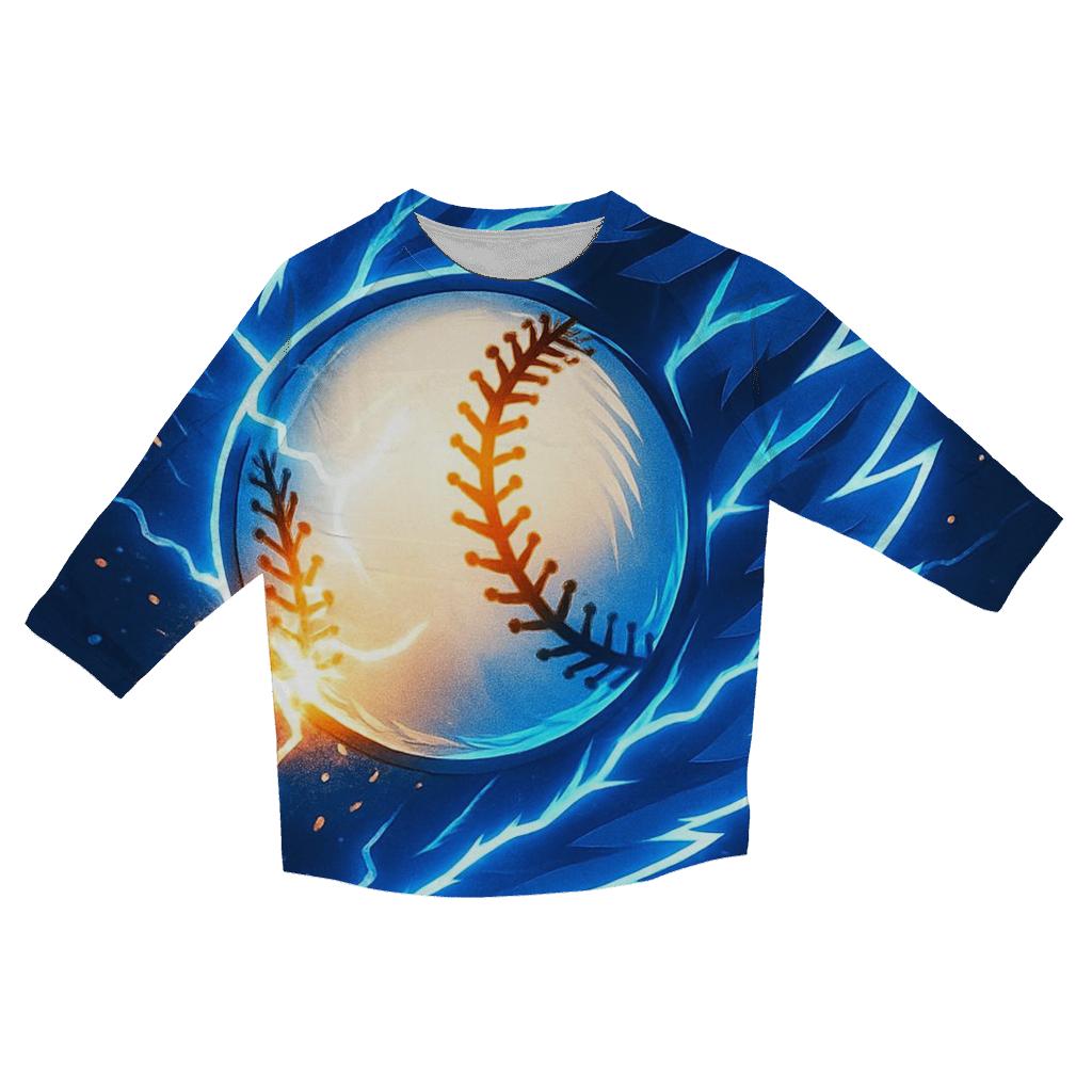 Blue Jays Thunder Seam Breakthrough stylish quarter sleeve tops