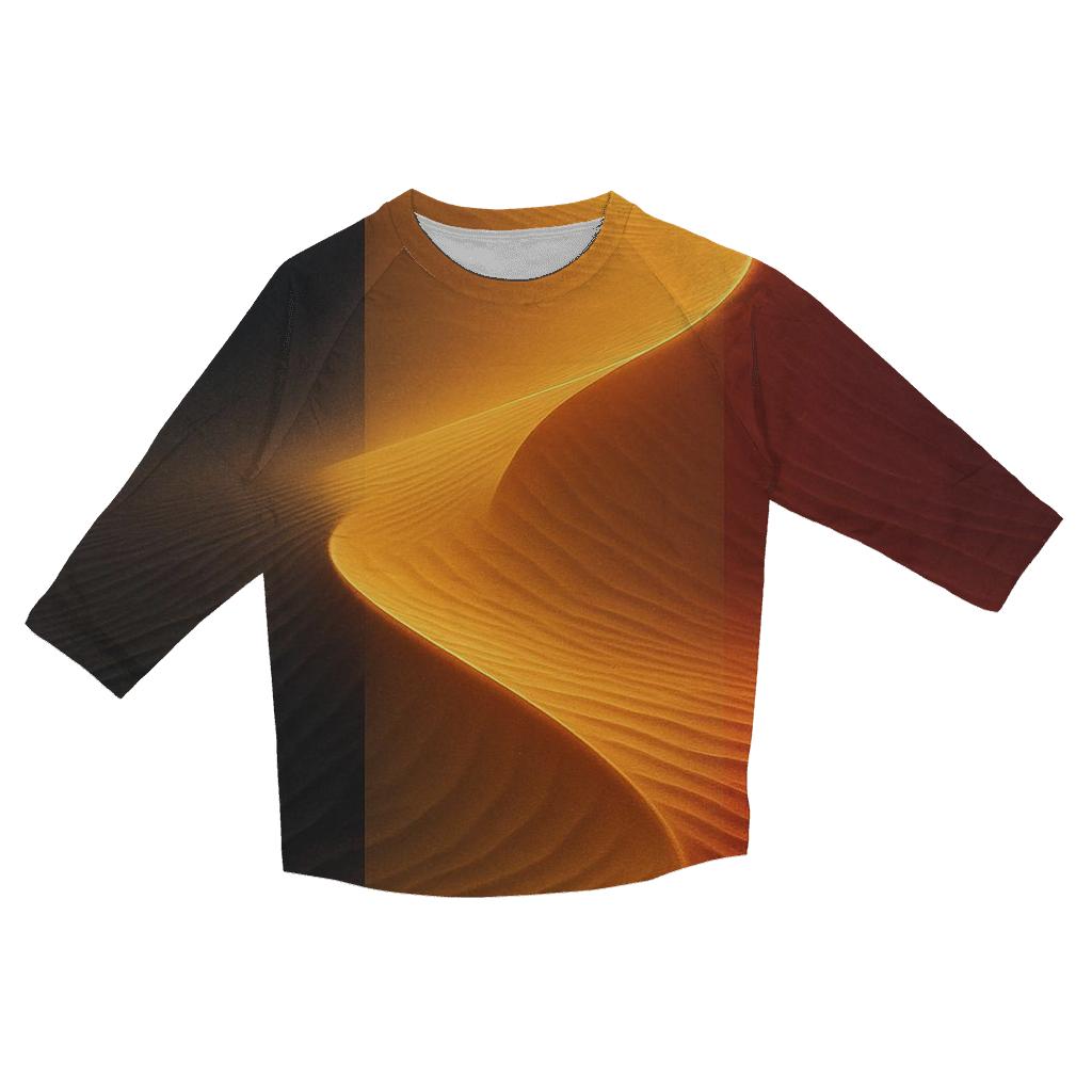 Belgium Desert Gradient Banner casual three quarter sleeve shirts