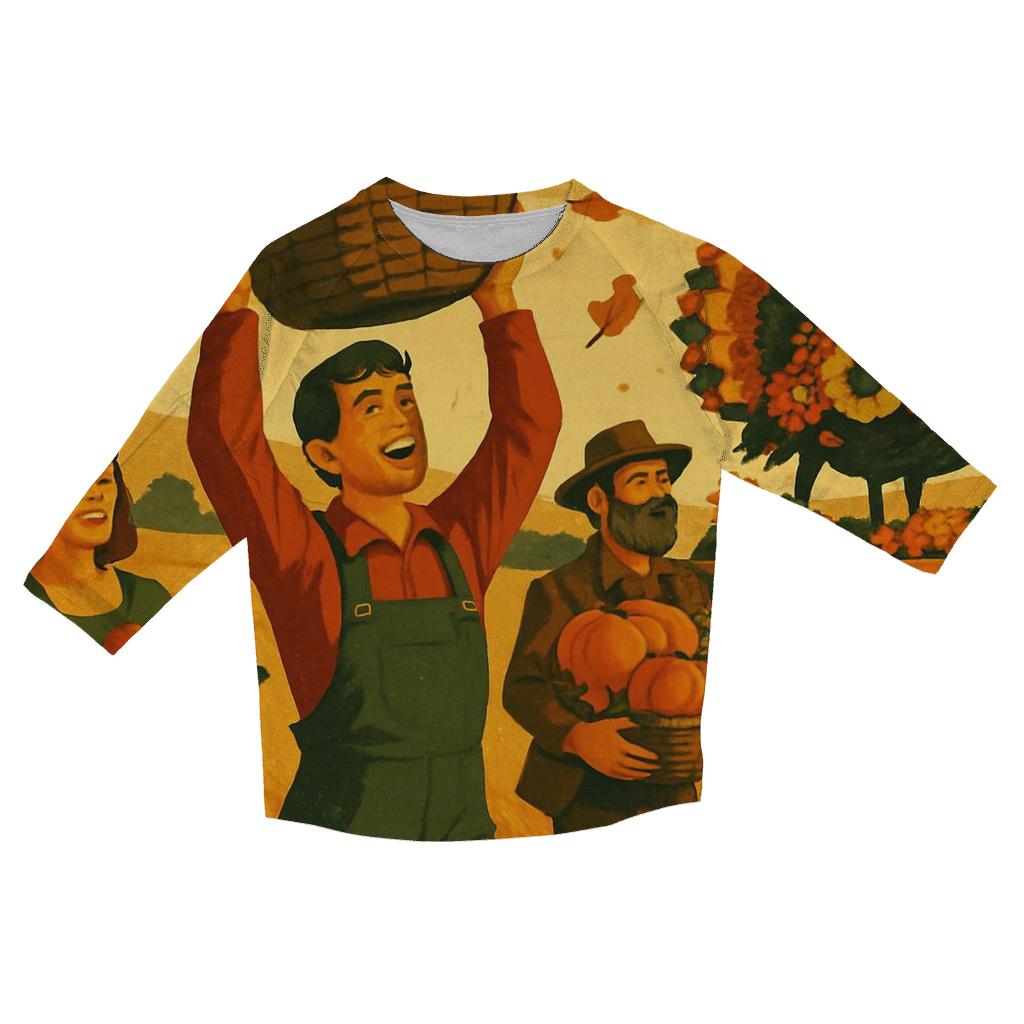 Thankful Harvest Field Parade cotton quarter sleeve shirts