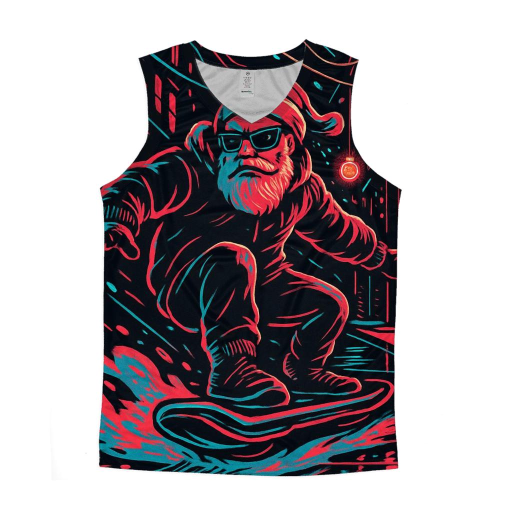 Neon Alley Santa Rider casual summer tank tops
