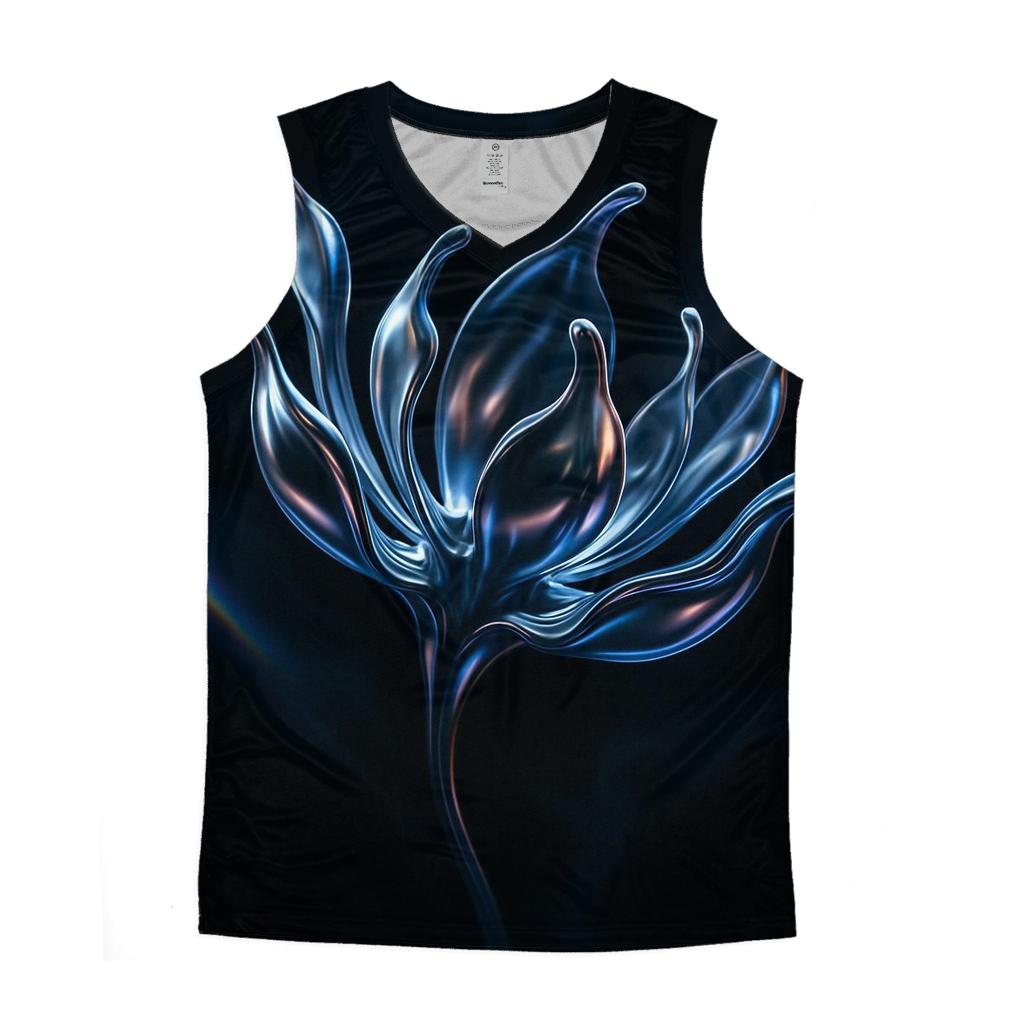 Chrome Bloom Drift personalized athletic tanks