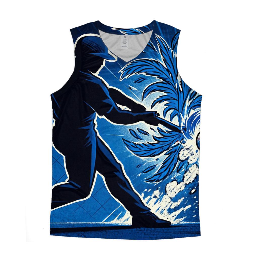 Featherburst Slider In Blue Jays Motion designer workout tanks