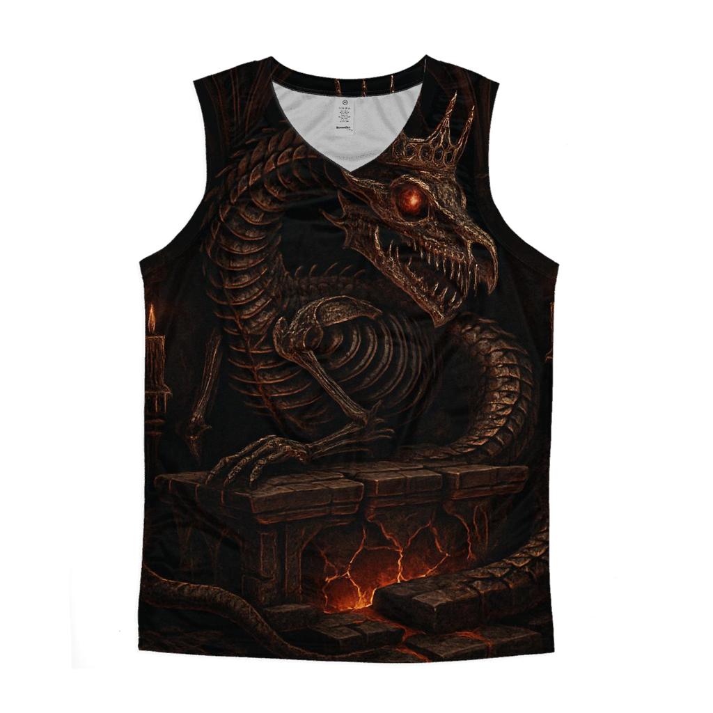 Crowned Wyrm Of The Cathedral Crypt casual summer tank tops