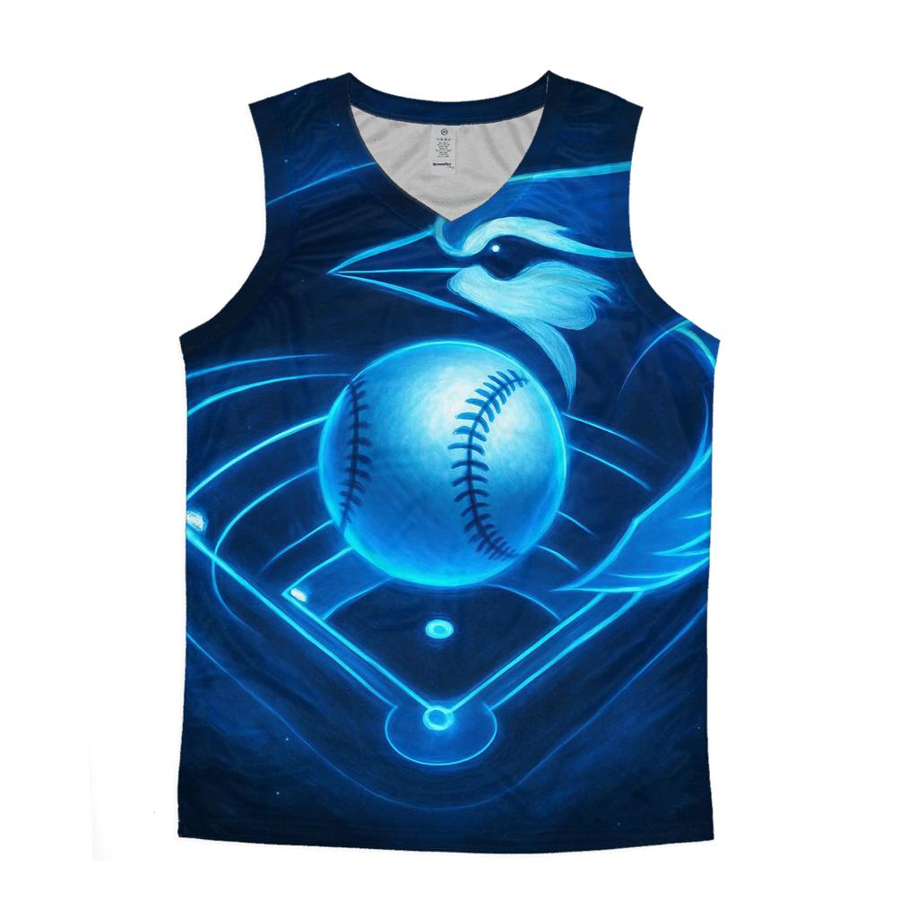Midnight Diamond With Blue Jays Orbit casual summer tank tops