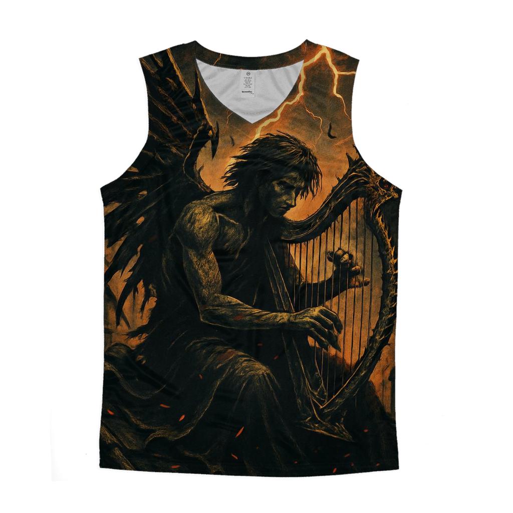 Infernal Harpist Of Broken Ribs personalized athletic tanks