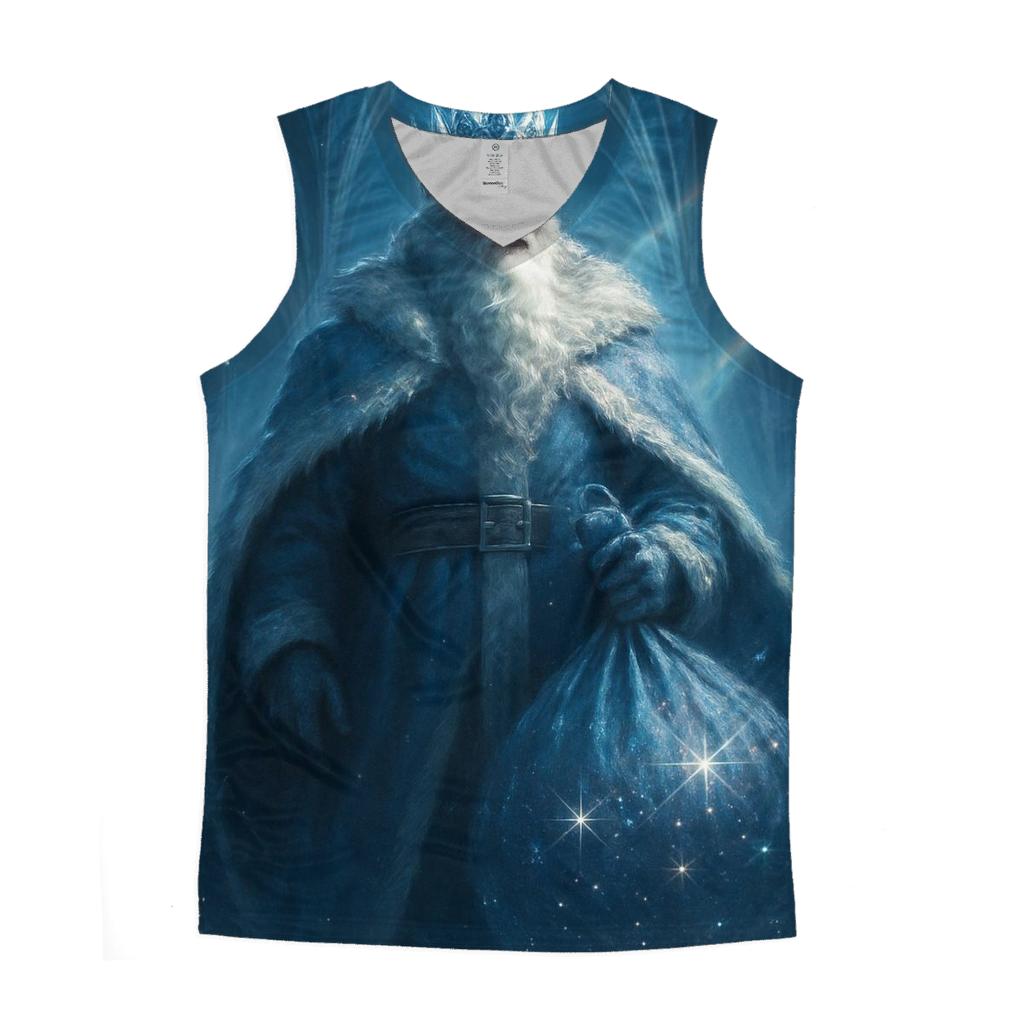 Crystal Crown Santa In Snow Cathedral stylish racerback tanks