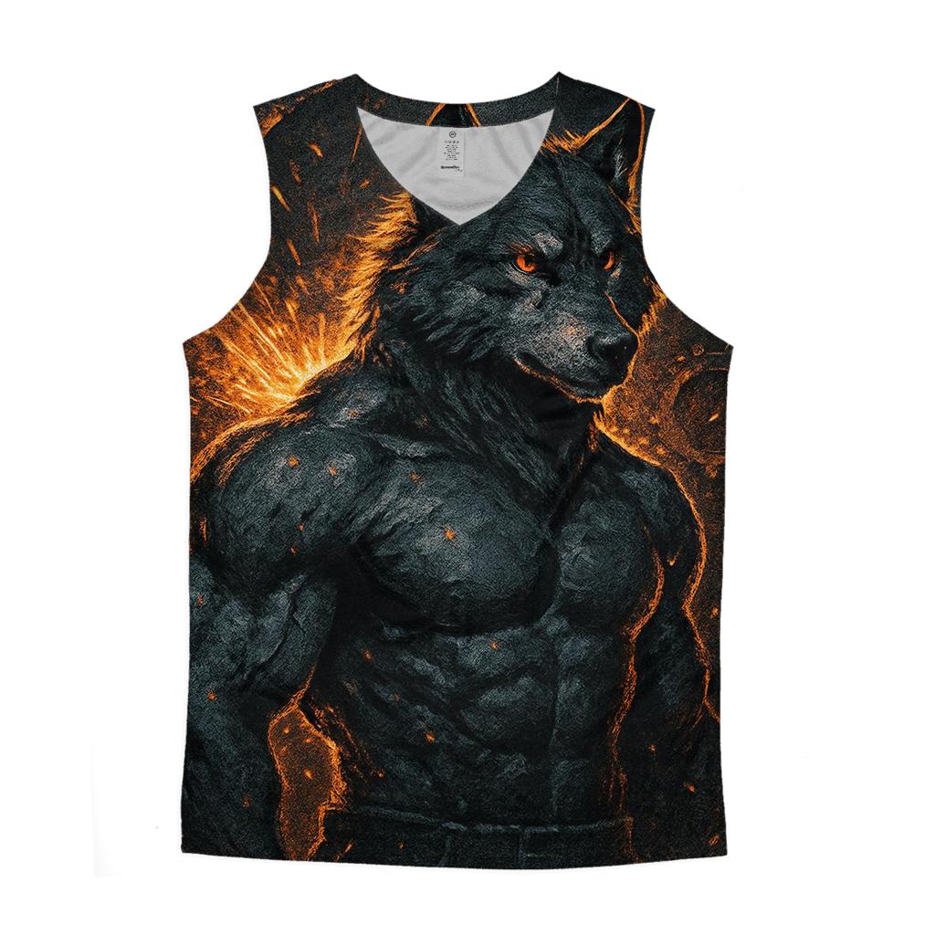 Coal And Chrome Forge Wolf stylish racerback tanks