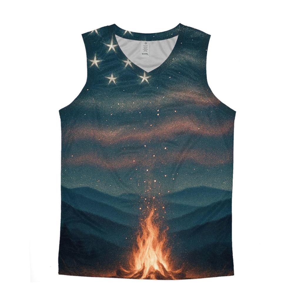 Appalachian Nightfire Flag stylish racerback tanks