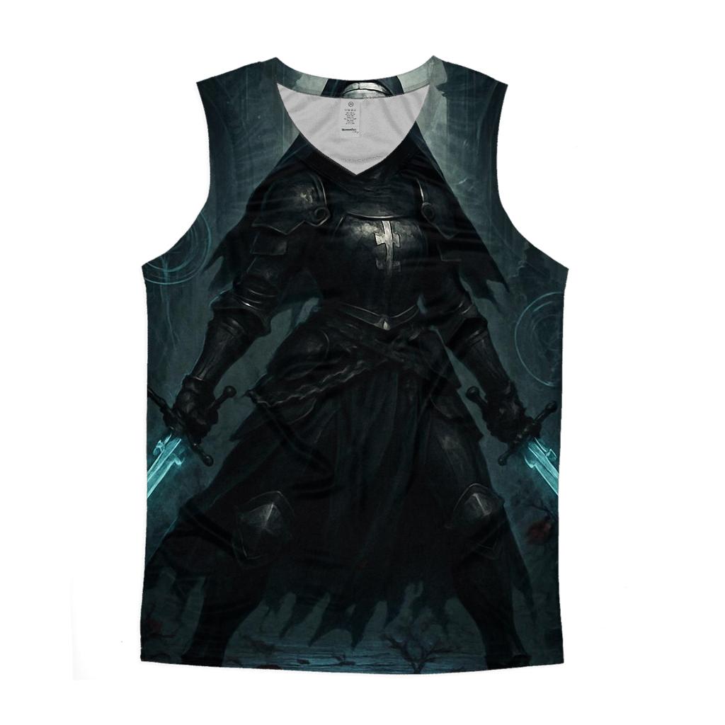 Chained War Nun With Spectral Blades custom tank tops