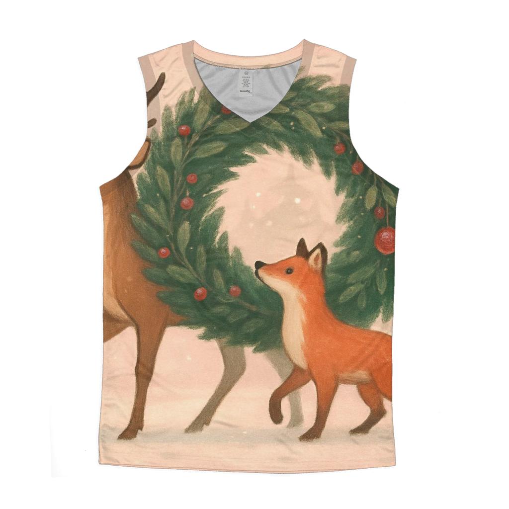 Winter Wildlife Wreath Parade custom tank tops