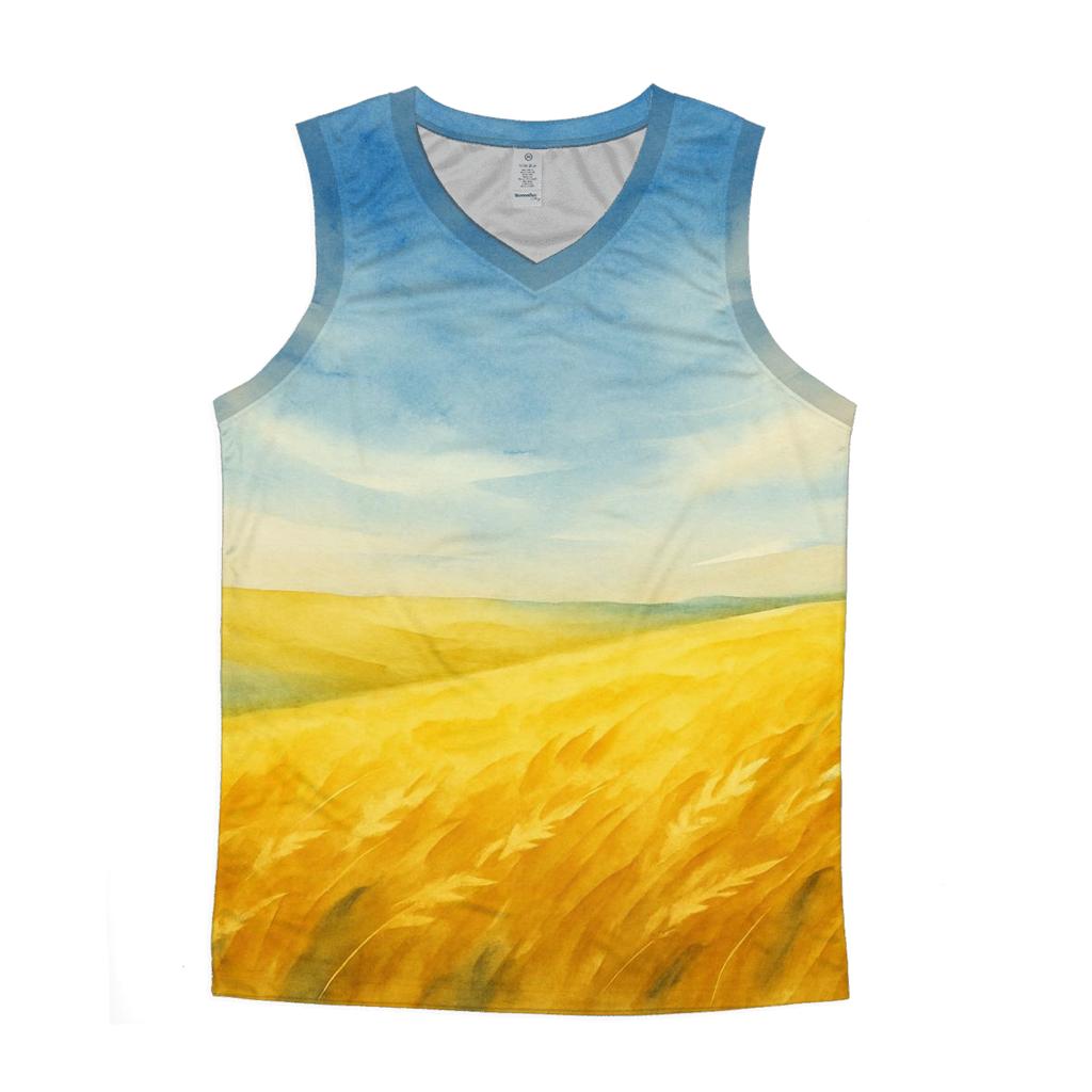 Golden Steppe Ukraine stylish racerback tanks