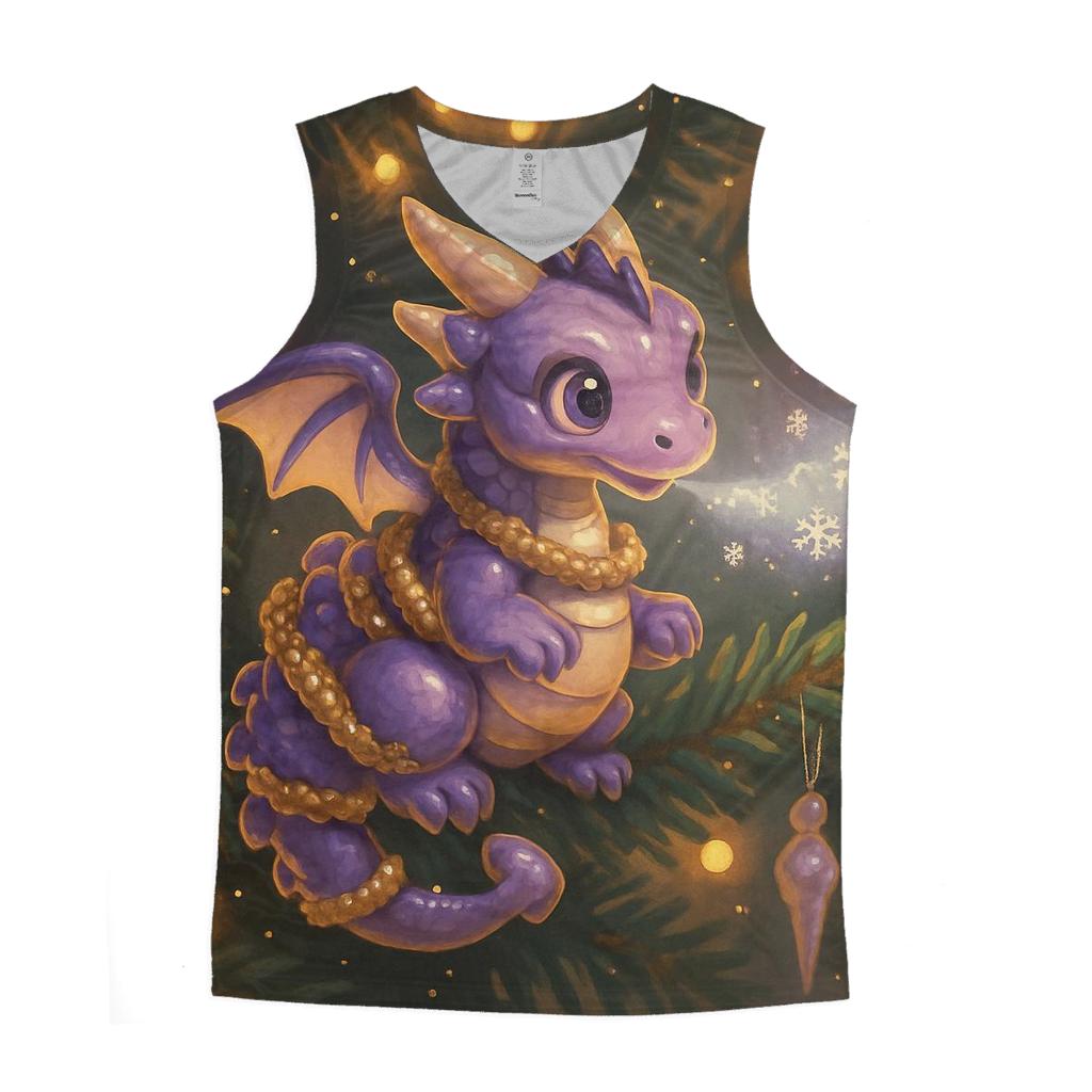 Ornament Dragon Guarding The Tree casual summer tank tops