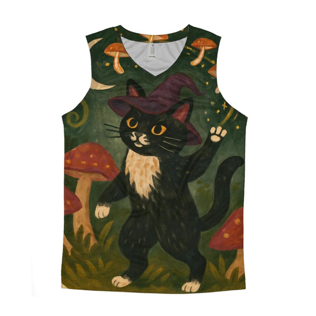 Mushroom Grove Spellcat casual summer tank tops